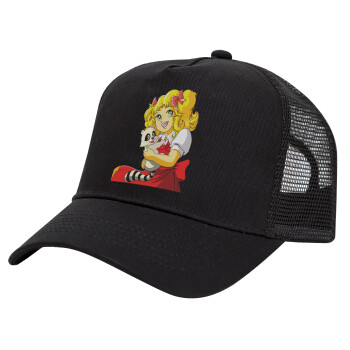 Candy, Trucker Hat with Mesh, Black, (COTTON, KIDS, UNISEX, ONE SIZE)