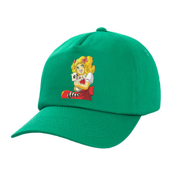 Candy, Adult Baseball Cap, 100% Cotton, Green (COTTON, ADULT, UNISEX, ONE SIZE)