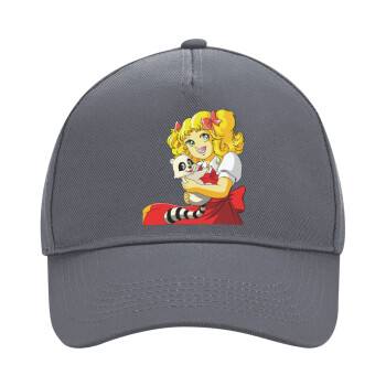 Candy, Ultimate Adult Hat Grey, (100% COTTON DRILL, ADULT, UNISEX, ONE SIZE)