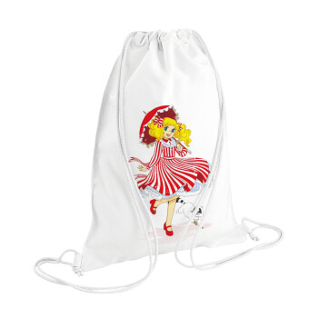 Candy, Backpack pouch GYMBAG white (28x40cm)