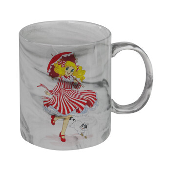 Candy, Mug ceramic marble style, 330ml