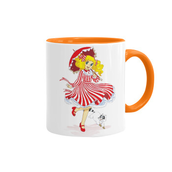 Candy, Mug colored orange, ceramic, 330ml