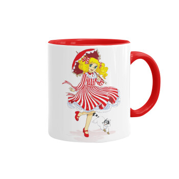 Candy, Mug colored red, ceramic, 330ml