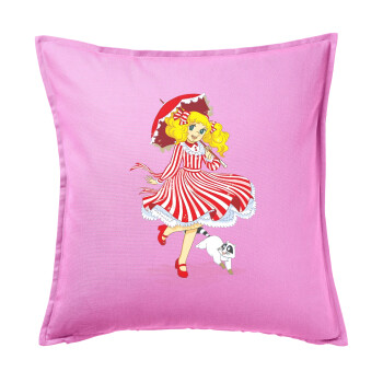 Candy, Sofa cushion Pink 50x50cm includes filling