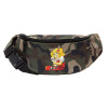 Unisex waist bag (banana) in Jungle camouflage color with 2 pockets