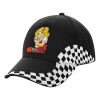 Adult Ultimate BLACK RACING Cap, (100% COTTON DRILL, ADULT, UNISEX, ONE SIZE)