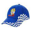 Adult Ultimate BLUE RACING Cap, (100% COTTON DRILL, ADULT, UNISEX, ONE SIZE)