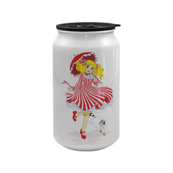 Candy, Κούπα ταξιδιού μεταλλική με καπάκι (tin-can) 500ml