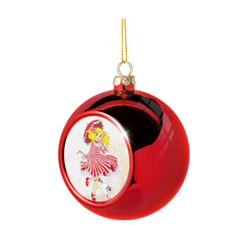 Candy, Christmas tree ball Red 8cm