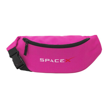 Space X, Unisex waist bag (banana) in PINK color with 2 pockets