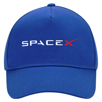 Space X, Ultimate Adult Hat BLUE, (100% COTTON DRILL, ADULT, UNISEX, ONE SIZE)