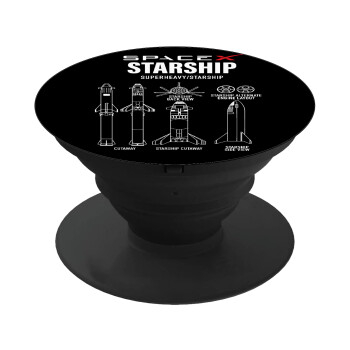 Space X, Phone Holders Stand  Μαύρο Βάση Στήριξης Κινητού στο Χέρι