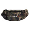 Unisex waist bag (banana) in Jungle camouflage color with 2 pockets