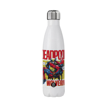 Superhero Deadpool Wolverine, Stainless steel, double-walled, 750ml