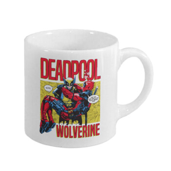 Superhero Deadpool Wolverine, Κουπάκι κεραμικό, για espresso 150ml