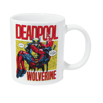 Superhero Deadpool Wolverine, Κούπα Giga, κεραμική, 590ml