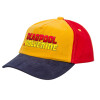 Children's Baseball Cap, 100% Cotton Drill, Yellow/Blue/Red (COTTON, CHILDREN'S, ONE SIZE)