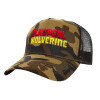 Adult Structured Trucker Hat, with Mesh, (Camouflage) Army (100% COTTON, ADULT, UNISEX, ONE SIZE)