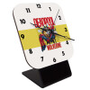 Quartz Wooden table clock with hands (10cm)