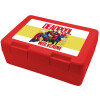 Children's cookie container RED 185x128x65mm (BPA free plastic)