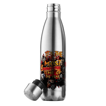 Halloween it's most wonderful time of the year, Inox (Stainless steel) double-walled metal mug, 500ml