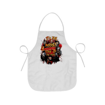 Halloween it's most wonderful time of the year, Chef Apron Short Full Length Adult (63x75cm)