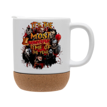 Halloween it's most wonderful time of the year, Ceramic coffee mug Cork (MAT), 330ml (1pcs)