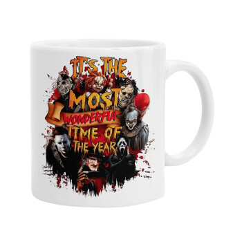 Halloween it's most wonderful time of the year, Ceramic coffee mug, 330ml (1pcs)