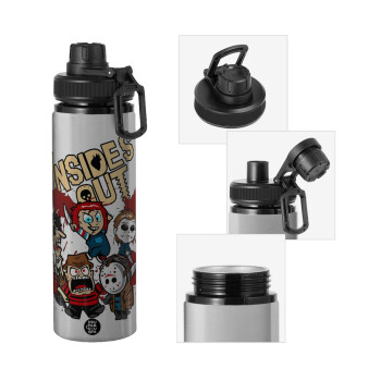 Halloween Inside out, Metallic water bottle with safety cap, 850ml aluminum