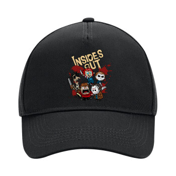 Halloween Inside out, Adult Ultimate Hat BLACK, (100% COTTON DRILL, ADULT, UNISEX, ONE SIZE)