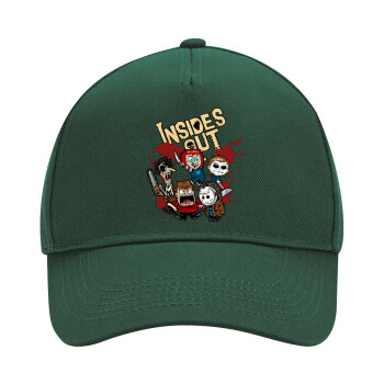 Halloween Inside out, Adult Ultimate Hat GREEN, (100% COTTON DRILL, ADULT, UNISEX, ONE SIZE)