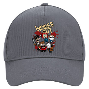 Halloween Inside out, Ultimate Adult Hat Grey, (100% COTTON DRILL, ADULT, UNISEX, ONE SIZE)