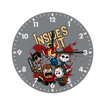 Halloween Inside out, Wooden wall clock (20cm)