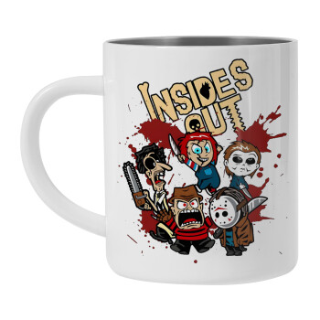 Halloween Inside out, Mug Stainless steel double wall 300ml