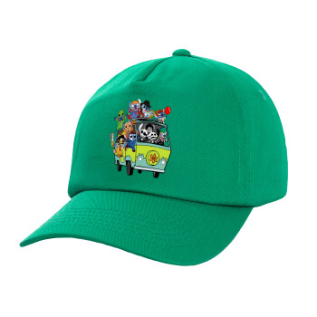 Stitch Halloween, Children's Baseball Cap, 100% Cotton Twill, Green (COTTON, CHILDREN'S, UNISEX, ONE SIZE)