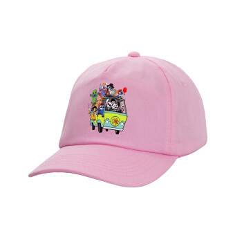 Stitch Halloween, Casual children's baseball cap, 100% Cotton Twill, PINK (COTTON, CHILDREN'S, ONE SIZE)