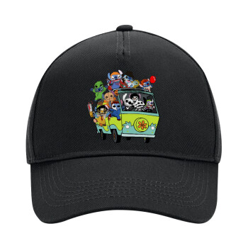 Stitch Halloween, Adult Ultimate Hat BLACK, (100% COTTON DRILL, ADULT, UNISEX, ONE SIZE)