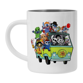 Stitch Halloween, Mug Stainless steel double wall 300ml