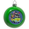 Green Christmas tree ornament bauble 8cm