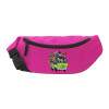 Unisex waist bag (banana) in PINK color with 2 pockets