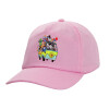 Adult Baseball Cap, 100% Cotton, PINK (COTTON, ADULT, UNISEX, ONE SIZE)