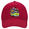 Adult Ultimate Hat RED, (100% COTTON DRILL, ADULT, UNISEX, ONE SIZE)