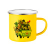 Yellow Enamel Metallic Cup 360ml