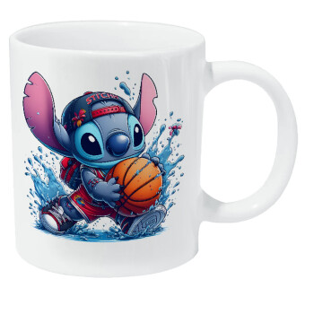 Stitch Basketball, Κούπα Giga, κεραμική, 590ml