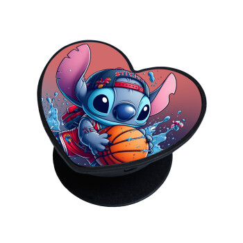 Stitch Basketball, Phone Holders Stand  καρδιά Μαύρο Βάση Στήριξης Κινητού στο Χέρι