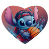 Mousepad heart 23x20cm