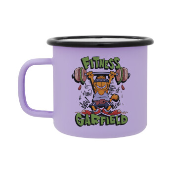 Garfield Fitness, Κούπα Μεταλλική εμαγιέ ΜΑΤ Light Pastel Purple 360ml