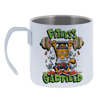 Garfield Fitness, Mug Stainless steel double wall 400ml