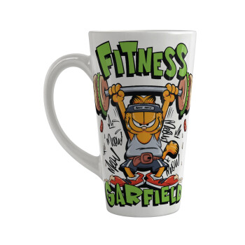 Garfield Fitness, Κούπα κωνική Latte Μεγάλη, κεραμική, 450ml