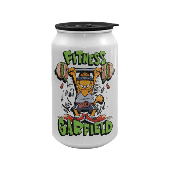 Garfield Fitness, Κούπα ταξιδιού μεταλλική με καπάκι (tin-can) 500ml